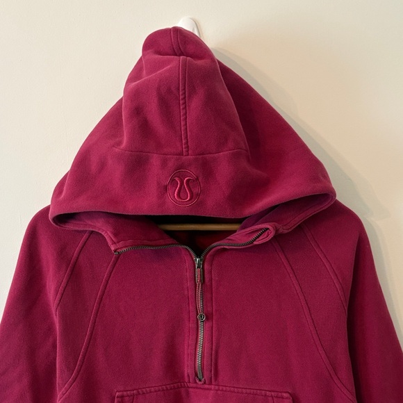 Lululemon Berry Half-Zip Hooded Pullover - Picture 2 of 8